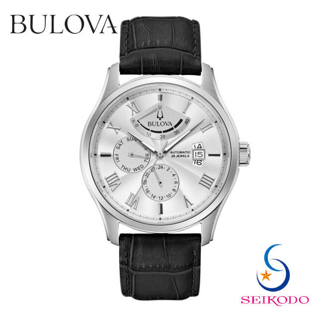 [ウォッチケースプレゼント！] BULOVA ブローバ Classic クラシック メンズ 機械式腕時計 機械式 腕時計 96C141 メンズ時計ブランド メンズ腕時計 カーフレザー 高級腕時計 ブランド腕時計 ブランド時計 おしゃれ ブランド 高級 シンプル 正規品 プレゼント 贈り物 ギフト