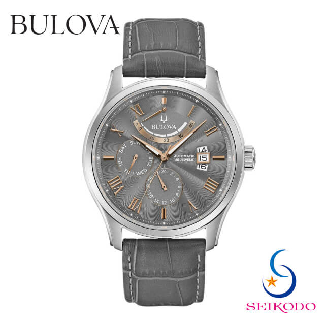 ブローバ ビジネス腕時計 メンズ BULOVA ブローバ Classic クラシック メンズ 機械式 腕時計 96C143 国内正規品 自動巻き腕時計 誕生日プレゼント 夫 自動巻き メンズ腕時計 ブランド ブランド時計 誕生日 プレゼント 贈り物 ギフト ブローバ腕時計【送料無料】