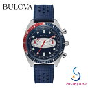 BULOVA ブローバ Chronograph A Surfboard クロノグラフA サーフボード アーカイブシリーズ メンズ クォーツ ラバー 腕時計 ブルー 98A253 国内正規品 誕生日 プレゼント 贈り物 ギフト【送料無料】