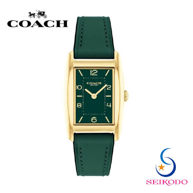 【正規品】 COACH コーチ REESE リース 14504354 腕時計 クオーツ アマゾングリーン レザー ホワイト文字盤 レディース 腕時計 プレゼント