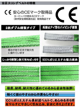 【ポイント10倍】スリングベルト 3m 幅50mm 使用荷重1600kg 吊りベルト ベルトスリング ナイロンスリング ナイロンスリングベルト 繊維ベルト 荷吊りベルト 吊上げ ロープ 牽引 クレーンロープ クレーンベルト 運搬 送料無料 HRS0160P030