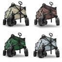 【ポイント10倍】 アウトドアワゴン キャリーワゴン キャリーカート 折りたたみ カート 4輪 耐荷重100kg 大型タイヤ ワゴン マルチキャリー コンパクト レジャーカート カート 台車 アウトドアカート アウトドア キャンプ 公園 花見 緊急 防災 災害 避難所 送料無料 ODCK05