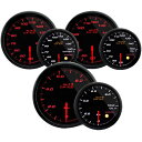 Defi(デフィ) DIN Gauge Style98 Hommage 3連メーター 白文字板/赤指針【ブルーグリーン照明】 品番：DF14406