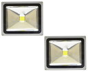 【2個セット】LED 投光器 30W 300W相当 LED投光器 昼光色 6000K 広角120度 防水加工 3mコード付き 【ledライト 投光機 看板灯 集...
