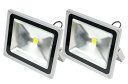 【2個セット】LED 投光器 50W 500W相当 LED投光器 昼光色 6000K 広角120度 防水加工 3mコード付き 【ledライト 投光機 看板灯 集...