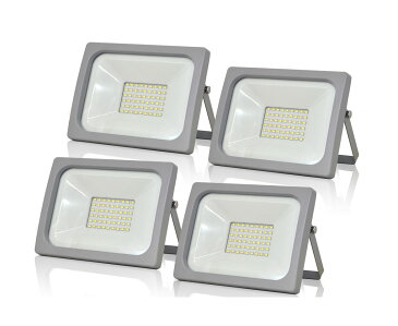 【4個セット】LED 投光器 50W LED投光器 白色 6000K 3000LM 広角120度 防水 防塵 IP65 3mコード付き LEDライト 昼光色 クール色 ledライト 投光機 看板灯 集魚灯 作業灯 駐車場灯 ナイター 屋内 屋外 照明 船舶 送料無料 A42N050WSET4