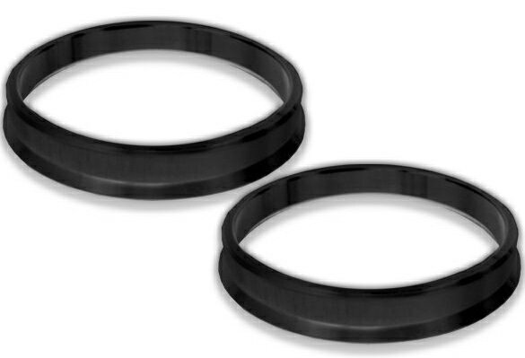 樂天商城 - アルミ製 ハブリング 67.1mm→57.1mm ブラック 黒 ツバ付 2枚セット 【ホイール 交換 ハブ 車 傘付 アルミホイール HUBリング】 送料無料 B09CKSET2