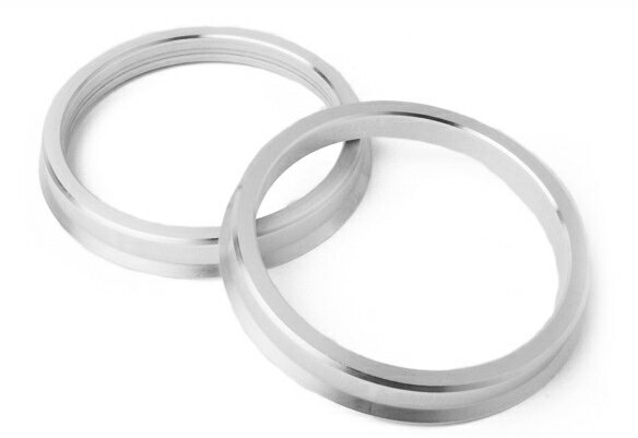 アルミ製 ハブリング 73.1mm→54.1mm ツバ付 2枚セット 【54φ トヨタ レクサス ダイハツ マツダ スズキ マツダ 三菱】 【ホイール 交換 ハブ 車 傘付 アルミホイール HUBリング】 送料無料 B09HSET2