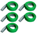 スリングベルト 5本セット 3m 幅50mm 使用荷重2000kg 吊りベルト ベルトスリング ナイロンスリング ナイロンスリングベルト 繊維ベルト 荷吊りベル...