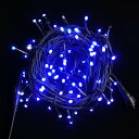 イルミネーション 屋外 LED ストレート 10m 100球 ブルー クリスマス ツリー飾り ライト コントローラー 電源 連結可 防水 おしゃれ インテリアライト 照明 屋内 ライト 飾り 電飾 庭 窓辺 壁 軒下 フェンス 取付け 野外 連結 祭り イベント