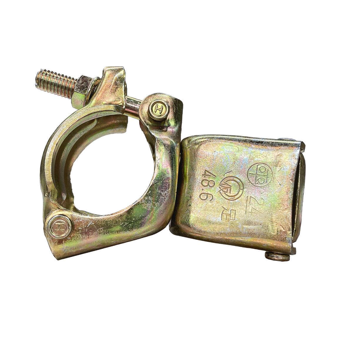 【最大10％OFFクーポンあり】直交クランプ 同径 48.6x48.6φH 電気亜鉛メッキ 単管直交接続 足場用 固定..