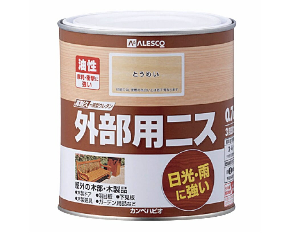 【最大10％OFFクーポンあり】外部用ニス　油性　外部用　ニス　トウメイニス　ステイン　塗料　オイル..