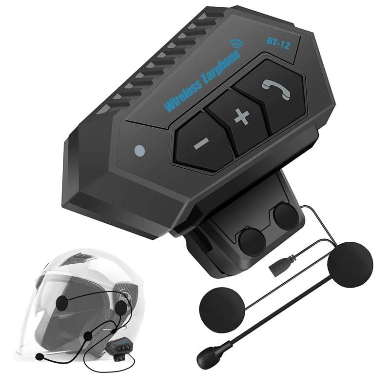 改良&amp;旅行に必須バイク イヤホン ヘルメット スピーカー bluetooth 5.0 ヘッドセット 2台手机同時..