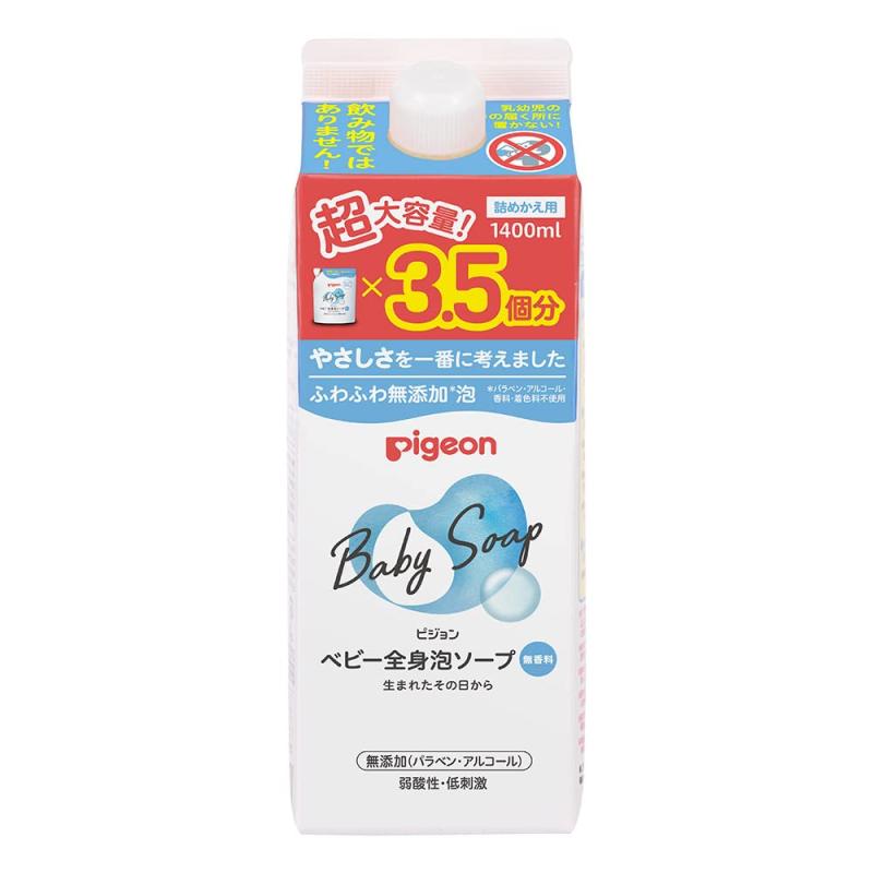 ピジョン Pigeon ベビー全身泡ソープ 詰替用 3.5回分 1400mlのサムネイル