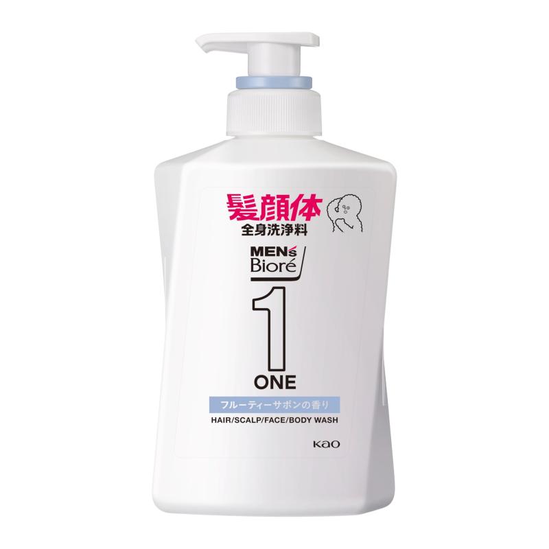 Rakuten - メンズビオレ ONE オールインワン全身洗浄料 フルーティーサボンの香り ポンプ 480ml