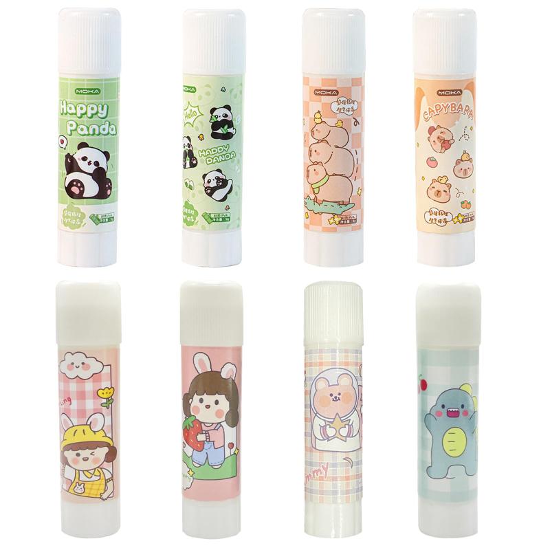 スティックのり 小学生、文房具、事務用品、のり スティック 8本、内容量9g（透明）環境を保護するため..