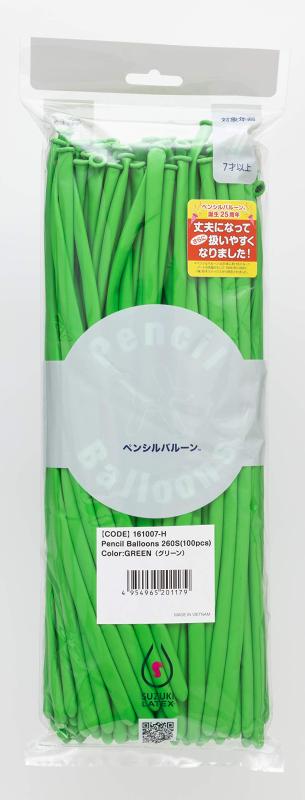 鈴木ラテックス ペンシルバルーン 単色100本 ...の商品画像