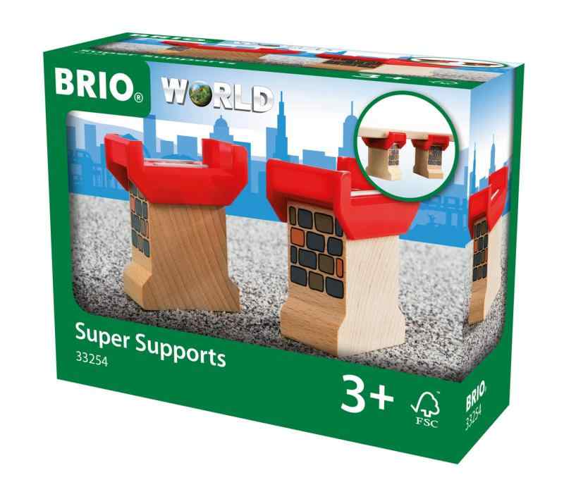 樂天商城 - BRIO (ブリオ) スーパーサポート 33254 対象年齢 3歳~ おもちゃ 玩具 木製おもちゃ 木製レール レールセット プレゼント（誕生日/クリスマス）