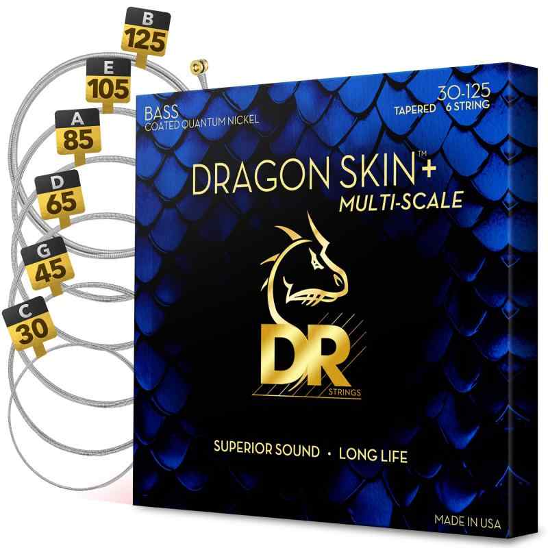 DR Strings (デーアール) 6弦 i-Scale ベース弦 クァンタムニッケルを巻弦に採用 DBQM6-30