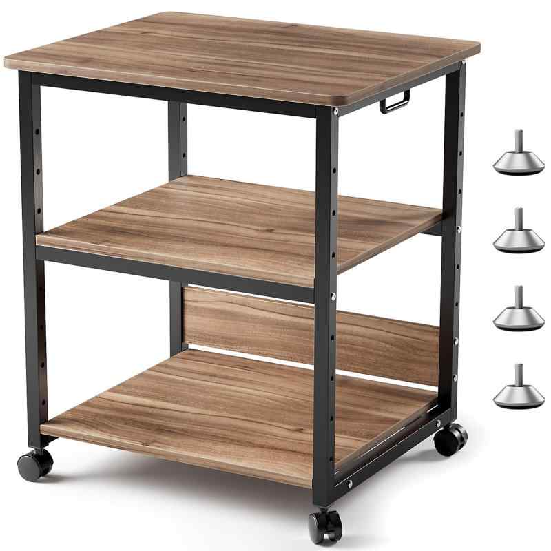 プリンター台 キャスター付き A3 ラック ワゴン コピー機 台 複合機 机下 収納 サイド 棚 大型 幅60 奥..