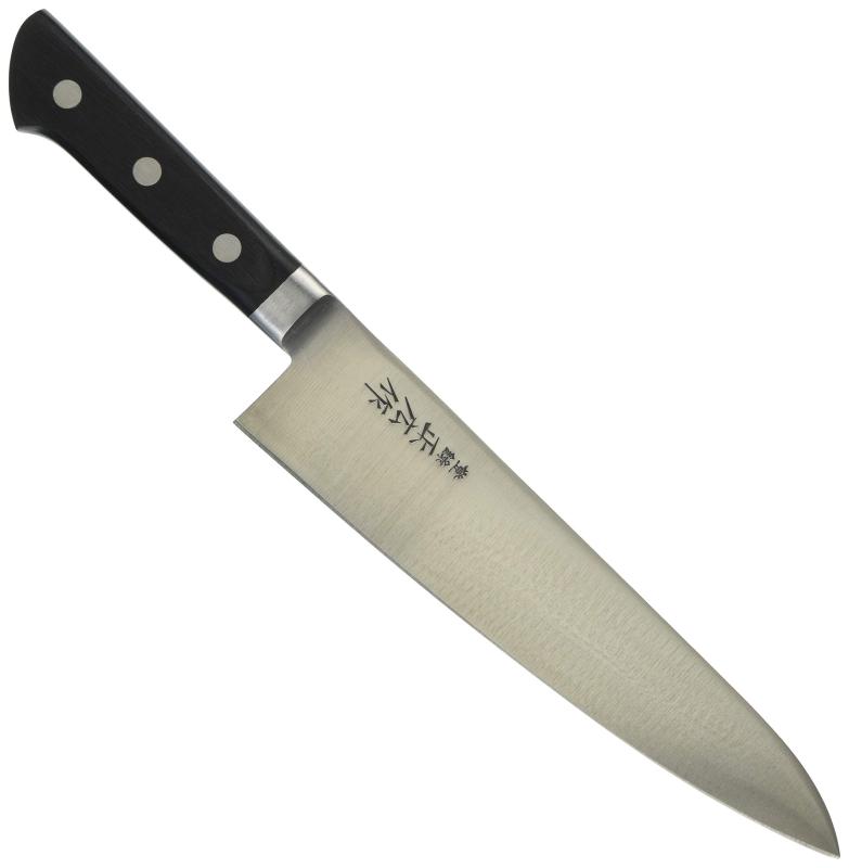 正広(マサヒロ) (日本鋼・ツバ付)牛刀 21cm