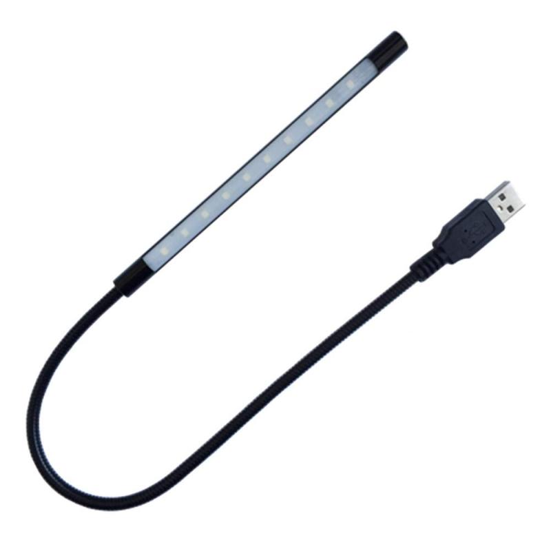 乐天商城 - USB LED 5V 1W 10 LEDライト タッチスイッチ調光式 360度回転高輝度省エネランプ 野外燈コンピュータ燈