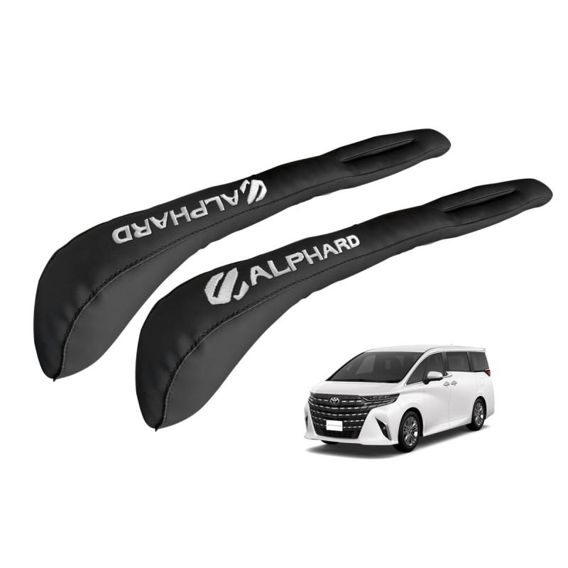 刺繍ロゴ左右対称設計 隙間クッション PUレザー シートサイド隙間埋め 完璧にフィット 落下防止 車用シートサイドクッション カー用品 内装パーツ 運転席+助手席 2本セット