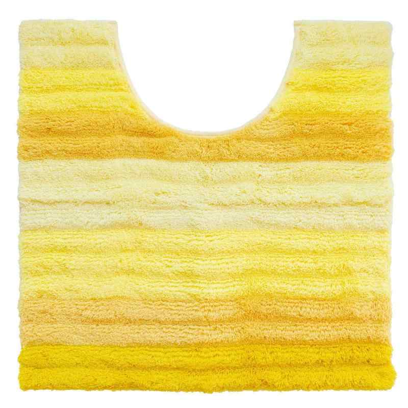 フレッシュデオ トイレマット 約60cm×60cm（レギュラー）（首下 約42cm） イエロー (防臭効果 アデリカ..