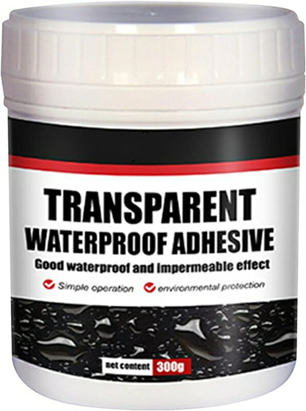 防水接着剤 防水一番 特殊塗料 防水剤トイレ防漏 透明 水漏れ防止剤 コーキング剤 雨もり補修液 補修用 密封性 防湿性 速乾性 強力なシーラント剤 防水塗料 水漏れ修復 亀裂対策 水漏れ/雨漏り/窓/壁/屋根/浴室/トイレ トイレ防水剤300g 1個 2個