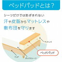 【送料込※一部地域を除く】 「ベッドパッド 消臭」 ダブル 140×200cm (#1587059) 寝具 オールシーズン 快適睡眠 ベッドパッド 洗える アレルプルーフ 抗菌 消臭 アレル物質吸着 洗濯機OK 四隅ゴムバンド付き ズレにくい 2