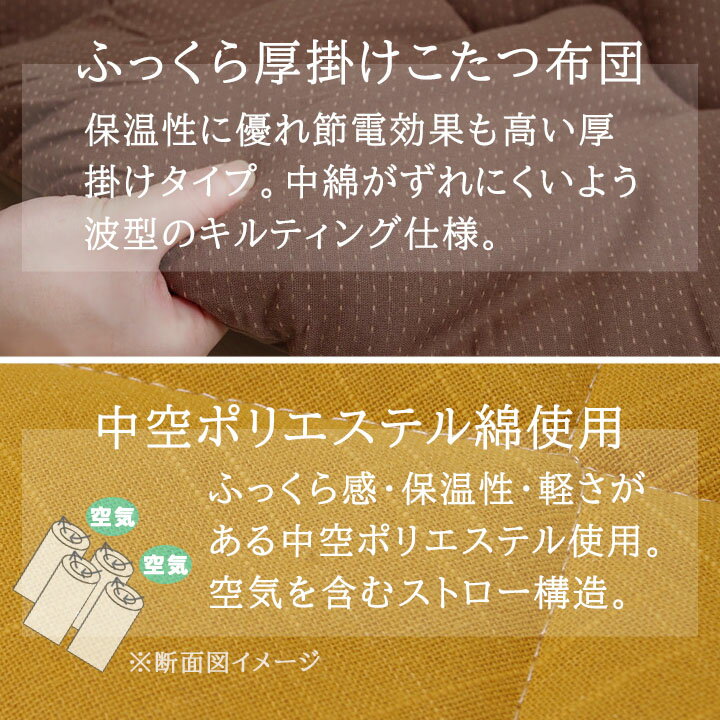 こたつ 3点セット 60×60cm 正方形 「 先染め こたつ3点セット 」 掛布団 約170×170cm 敷布団 約145×145cm こたつ布団 セット こたつテーブル 一人用 一人暮らし おすすめ つむぎ 刺し子 おしゃれ 3