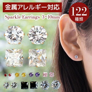 ピアス ステンレスピアス CZダイヤ(キュービックジルコニア)ピアス(両耳用) 金属アレルギー 316L ファーストピアス セカンドピアス 誕生日 プレゼント ギフト