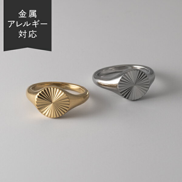 【キャンペーン】 リング 太陽モチーフ デザインリング サージカルステンレス 20代 シンプル トレンド 重ね付け ホワイトデー 地金 カジュアル 人気 大ぶり 流行 日常使い デイリー 肌に優しい 金属アレルギー YG WG 指輪 レディース イエローゴールド K14YG K14WG 金アレ