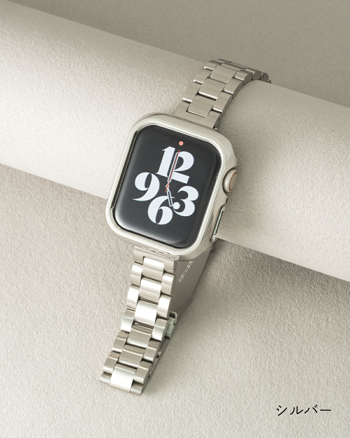 MIMOSA(ミモザ) 時計バンド EMカーフ 12mm ブラック (美錠:銀) CEM-A12 時計/ジュエリー/アクセサリ その他