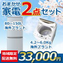 地域限定送料・設置無料 おまかせ中古家電 2点セット 18~20年式冷蔵庫と洗濯機set_gl_2_4