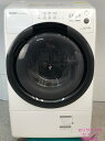 【中古】シャープ SHARP ドラム式洗濯機 7KG 2021年式 ES-S7F-WR 地域限定送料・設置無料