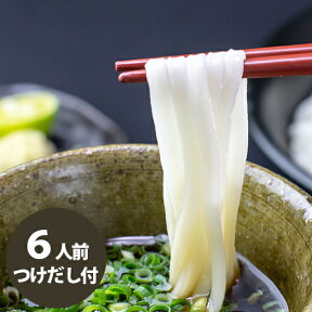 【送料無料】頑固おやじのこだわり讃岐うどん [特製だし付] 半生めん6人前 [200g×3]＋特製濃縮つけだし6人前 [25g×6]