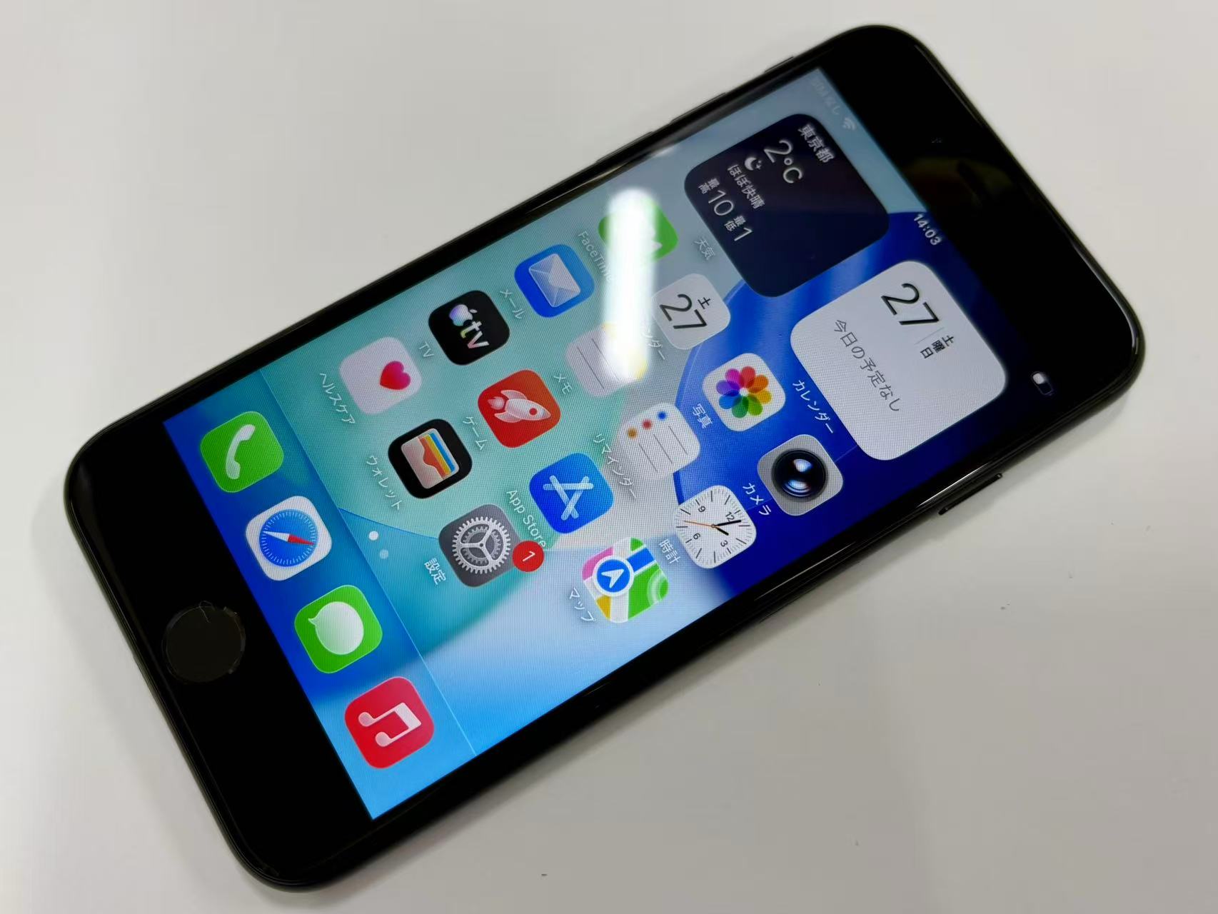 セイモバイル★【中古Bランク】SIMフリー iPhoneSE2 64GB ブラック - Image 2