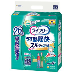 ライフリ－　うす型軽快パンツまとめ買いパックLL26枚×2パック（ユニチャーム）【直送品】PP