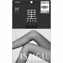 ASTIGU 【黒】 シアータイツ L〜LL ディープブラック(4)