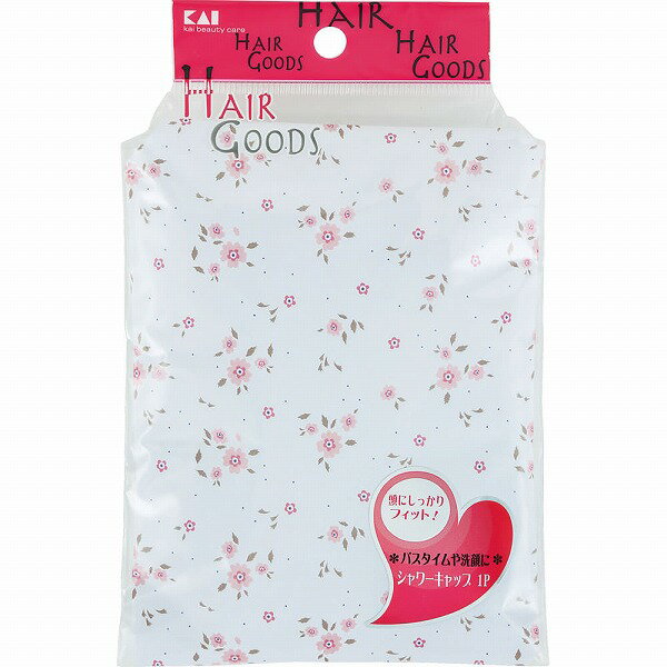 貝印 Hair Goods シャワーキャップ (ポリエチレン+ナイロン裏地)