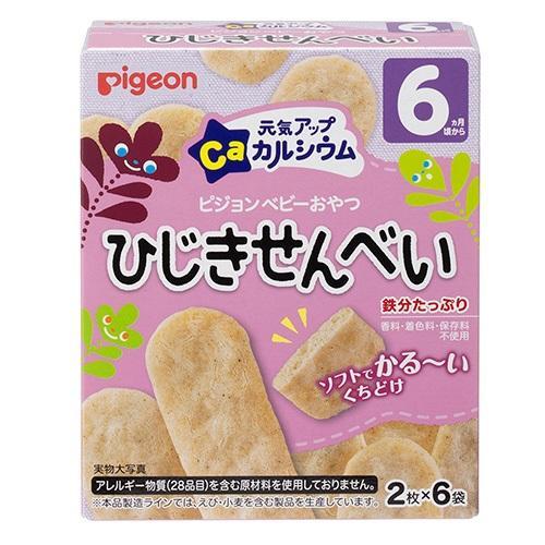 元気アップCa ひじきせんべい 2枚×6袋×6個セット