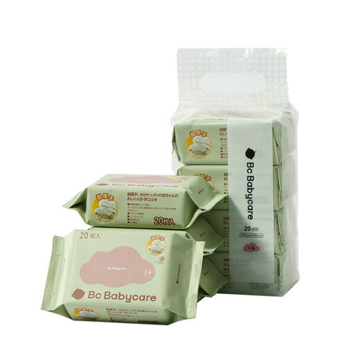 Bc Babycare 超厚手おしりふき手口ふき (20枚x4パック 12セット) Bc Babycare 超厚手おしりふき手口ふき (20枚x4パック 12セット)