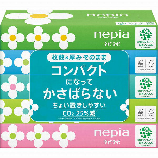 ネピア ネピネピティシュ 300枚 (150組)×5個×18セット入り (1ケース)(3.0)