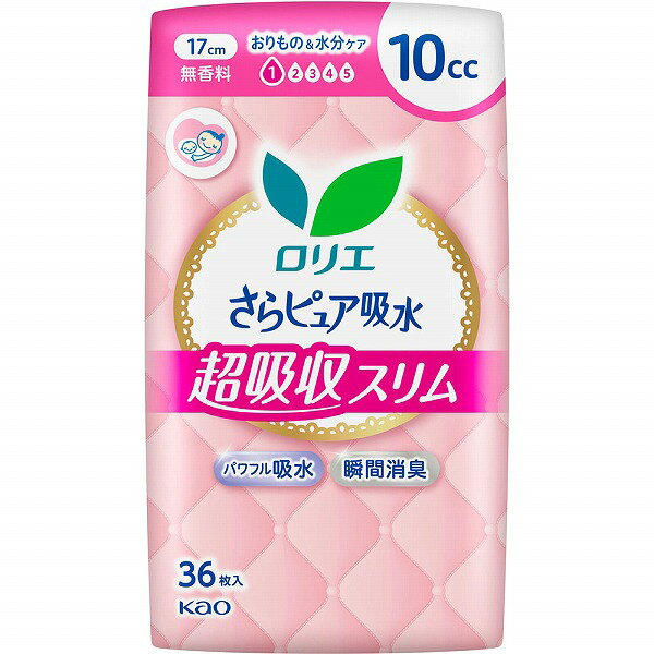 ロリエさらピュア吸水 超吸収スリム 10cc 無香料 36枚×3袋セット　花王