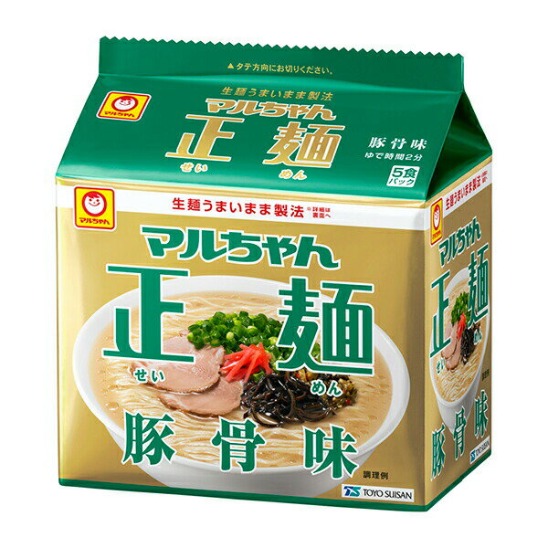 ※期間限定品のため、メーカー在庫によってはお届けできない場合があります。予めご了承ください。 ※配送センター出荷のため代金引換はご利用いただけません。 ※お取り寄せ商品です。在庫状況により発送まで1週間程度かかる場合がございます。 ※商品は当社指定業者にて発送いたします。 ※複数の商品をご注文いただいた際、発送元が異なる場合は、別送となります。 ※配送センター出荷のため納品書などは同梱されておりません。 ●商品の改訂により商品のデザイン、パッケージに記載されている内容と異なる場合があります。 【品名・名称】即席袋めん【商品の特徴】生麺うまいまま製法による、歯切れがよい硬めの細麺に、ガーリックの旨みが利いたまろやかな豚骨味スープ。【内容量】5食×18袋セット (3ケース)【原材料】めん(小麦粉(国内製造)、植物性たん白、植物油脂、卵白、食塩)、添付調味料(食塩、ポークエキス、豚脂、植物油、砂糖、しょうゆ、香辛料、香味油脂、たん白加水分解物、酵母エキス)／加工でん粉、調味料(アミノ酸等)、かんすい、炭酸カルシウム、カラメル色素、pH調整剤、卵殻カルシウム、酸化防止剤(ビタミンE)、香料、香辛料抽出物、(一部に小麦・卵・乳成分・ごま・大豆・鶏肉・豚肉・りんご・ゼラチンを含む)【栄養成分表示】1食(88g)当たりエネルギー:326kcalたん白質:10.9g脂質:6.6g炭水化物:55.7gカルシウム:194mg食塩相当量:5.6g（めん）:1.5g（スープ）:4.1g【賞味期限】別途パッケージに記載【保存方法】高温多湿やにおいの強い場所、直射日光をさけ常温で保存【発売元、製造元、販売元又は輸入元】東洋水産株式会社東京都港区港南2−13−40【広告文責】株式会社富士薬品0120-51-2289