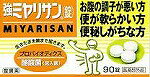 ※ご注意ください！！ご注文いただいてからのお取り寄せとなります。 ●商品の改訂により商品のデザイン、パッケージに記載されている内容と異なる場合があります。 【商品の特徴】強ミヤリサン(錠)は、整腸生菌成分の1つであり、生物でもっとも耐久性があると言われている芽胞を形成する酪酸菌(宮入菌)を主成分とした整腸薬です。この酪酸菌(宮入菌)が腸内有益菌の働きを高め、有害菌の働きを抑えることにより、整腸作用を示します。【使用上の注意】・医師の治療を受けている方は服用前に医師又は薬剤師に相談してください。・1ヵ月位服用しても症状がよくならない場合は直ちに服用を中止し、この文書を持って医師又は薬剤師に相談してください。・5歳未満は服用しないで下さい。・小児に服用させる場合には、保護者の指導監督のもとに服用させてください。【効果・効能】整腸(便通を整える)、腹部膨満感、軟便、便秘【商品区分】指定医薬部外品【内容量】90錠【成分・原材料・素材等】(9錠中)宮入菌(酪酸菌)末：270mg、添加物(乳糖水和物、トウモロコシデンプン、タルク、結晶セルロース、ステアリン酸マグネシウム、白糖)【用法・用量・使用方法】1回量を1日3回、食後に服用してください。 (15歳以上3錠、11歳以上15歳未満：2錠、5歳以上11歳未満：1錠) 5歳未満は服用しないで下さい。【保管及び取り扱い上の注意】(1)直射日光の当たらない、湿気の少ない涼しい所に密栓して保管してください。(2)小児の手の届かないところに保管してください。【原産国】日本【発売元、製造元、販売元又は輸入元】ミヤリサン製薬株式会社　東京都北区上中里1-10-3【広告文責】株式会社富士薬品0120-51-2289