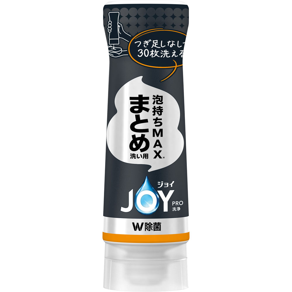 ※ご注意ください！！ご注文いただいてからのお取り寄せとなります。 ●商品の改訂により商品のデザイン、パッケージに記載されている内容と異なる場合があります。 【商品の特徴】つぎ足しなし＊1でも超洗浄泡が最後まで※清潔でさわやかな香り1プッシュで一気にお皿30枚洗える！※現行ジョイ製品内。泡持ち自社実験に基づく。＊1 お皿30枚洗った試験結果に基づく。2つの除菌成分でスポンジ除菌ふたの開閉なし！ひっくり返しなし！液だれなし！最後の一滴まで使える！スポンジから離してまっすぐキュッとワンプッシュ【内容量】280mL【成分・原材料・素材等】＜液性＞中性＜成分＞界面活性剤（34％ アルキルエーテル硫酸エステルナトリウム、アルキルアミンオキシド、ポリオキシエチレンアルキルエーテル）、安定化剤、粘度調整剤【用法・用量・使用方法】＜用途＞食器・調理用具・スポンジ・シンクの洗浄、（除菌）スポンジ＜使用量の目安＞ぬれたスポンジに適量（1-3mL程度）を出して使用。お皿や汚れの量、種類によって調整（小さじ1杯は約5mL）。適度な汚れは紙等で拭き取ってから洗剤を使用。［スポンジの除菌］軽く洗いよくしぼり、全体に行き渡るのに十分な量（約8mL）の原液をつけ、まんべんなく浸透させ次に使用するまでおいておく。すべての菌を除菌するわけではありません。【原産国】日本【発売元、製造元、販売元又は輸入元】P＆Gジャパン（合）【広告文責】株式会社富士薬品0120-51-2289