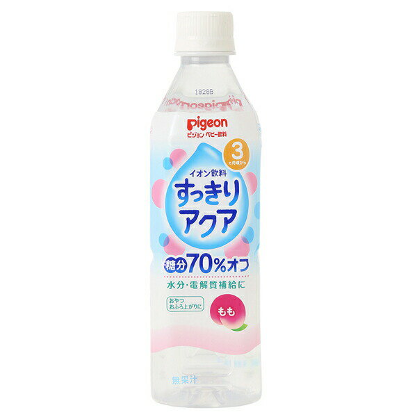ピジョン すっきりアクア もも 500mlペットボトル×24本入 (1ケース)