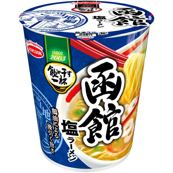 エースコック 飲み干す一杯 函館 塩ラーメン 65g×12個入り (1ケース) (MS)